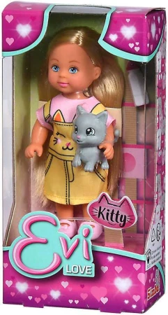 Simba Panenka Evička Kitty set s kočičkou a lahvičkou 2 druhy