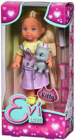 Simba Panenka Evička Kitty set s kočičkou a lahvičkou 2 druhy