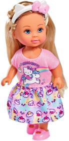 Simba Panenka Evička šatičky Hello Kitty s čelenkou 4 druhy