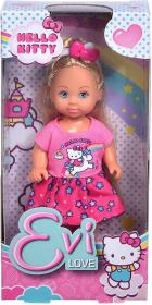 Simba Panenka Evička šatičky Hello Kitty s čelenkou 4 druhy