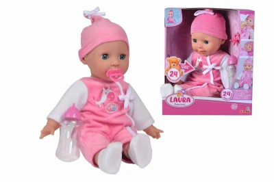 Simba Panenka miminko Laura měkké tělo set s doplňky na baterie Zvuk