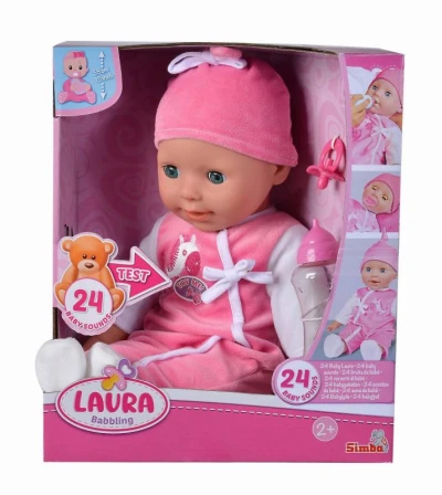 Simba Panenka miminko Laura měkké tělo set s doplňky na baterie Zvuk