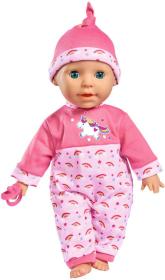 Simba Panenka Laura Tickle Baby 38cm miminko s dudlíkem na baterie Zvuk