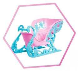 Simba Panenka Steffi 29cm zimní set s koněm a sáněmi ledové království