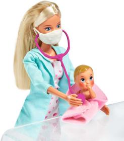 Simba Panenka Steffi doktorka 29cm herní set s miminkem a doplňky