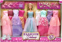 Simba Panenka Steffi set s večerními oblečky a doplňky 23ks Deluxe