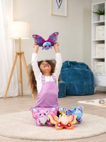 Simba PLYŠ Fluffyfly motýlek nafukovacími křídly s konfetami 4 druhy