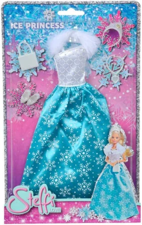 Simba Šaty pre bábiku Steffi Love Ice Princess set s doplnkami