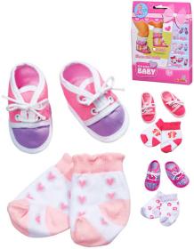 Simba Set ponožky a botičky vel. 38-43 pro panenku New Born Baby 3 druhy Simba Set ponožky a botičky vel. 38-43 pro panenku New Born Baby 3 druhy