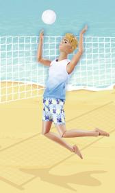 Simba Steffi Love panenka Kevin Beach plážový panák set s míčem