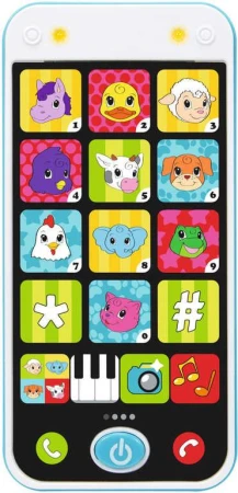 Simba Telefon baby chytrý můj první smartphone na baterie Světlo Zvuk