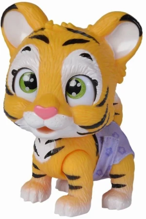 Simba Tygřík Pamper Petz set zvířátko mláďátko s doplňky pije čůrá 3 překvapení