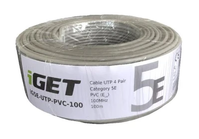 iGET Síťový kabel CAT5E UTP PVC Eca 100m/role iGET Síťový kabel CAT5E UTP PVC Eca 100m/role