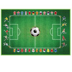 Siva koberec Fotbal 150 x 100 cm Siva koberec Fotbal 150 x 100 cm