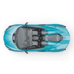 Siva RC auto Lamborghini Sian 1:12 modrá metalíza, proporcionální RTR LED 2,4Ghz
