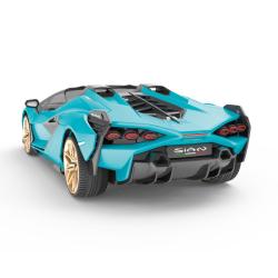 Siva RC auto Lamborghini Sian 1:12 modrá metalíza, proporcionální RTR LED 2,4Ghz