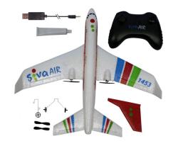 RC Airbus RTF s gyroskopickou stabilizací, 2,4 GHz červený