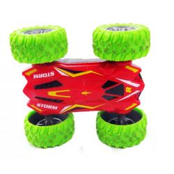 Siva RC oboustranné auto GreenWolve Stunt Car 4040 zelená