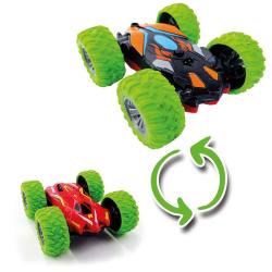 Siva RC oboustranné auto GreenWolve Stunt Car 4040 zelená