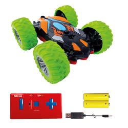 Siva RC oboustranné auto GreenWolve Stunt Car 4040 zelená