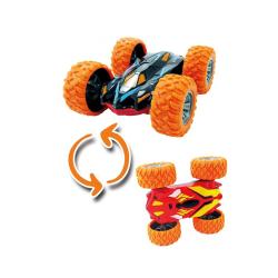 Siva RC oboustranné auto MoonStar Stunt Car 4040 oranžová