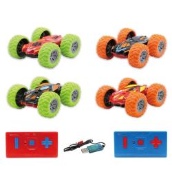 Siva RC oboustranné auto MoonStar Stunt Car 4040 oranžová