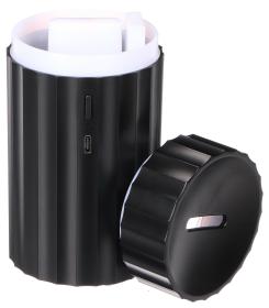 SIXTOL Aroma difuzer Car Flame do auta černý 100ml, USB-C, do držáku na pití