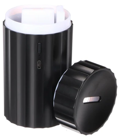SIXTOL Aroma difuzer Car Flame do auta černý 100ml, USB-C, do držáku na pití
