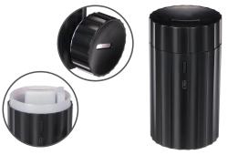 SIXTOL Aroma difuzer Car Flame do auta černý 100ml, USB-C, do držáku na pití