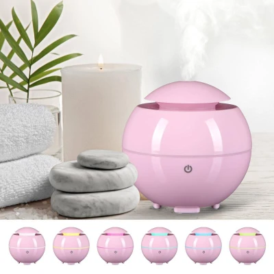 SIXTOL Aroma difuzer Globe růžový lesk 150ml