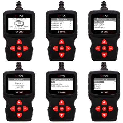 SIXTOL Autodiagnostika SX ONE v CZ/SK/DE/AJ/ES
