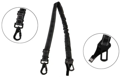 SIXTOL Bezpečnostný pás do auta pre psa CAR BELT FREDY, 63/90 x 2,5cm