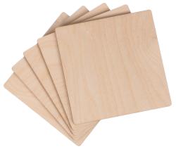 SIXTOL Dřevěné destičky CREATIVE WOOD SET 5, 10 x 10 cm SIXTOL Dřevěné destičky CREATIVE WOOD SET 5, 10 x 10 cm