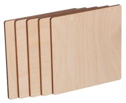SIXTOL Dřevěné destičky CREATIVE WOOD SET 5, 10 x 10 cm