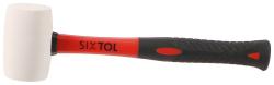 SIXTOL Gumová palička TPR HAMMER, bílá, 220g, 285mm