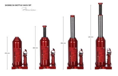 SIXTOL Hydraulický zdvihák panenka SX BOTTLE JACK PREMIUM 10T