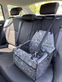 SIXTOL Košík na psa do auta CAR BASKET JERRY, 43 x 35 x 25 cm