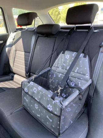SIXTOL Košík na psa do auta CAR BASKET JERRY, 43 x 35 x 25 cm