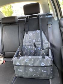 SIXTOL Košík na psa do auta CAR BASKET JERRY, 43 x 35 x 25 cm
