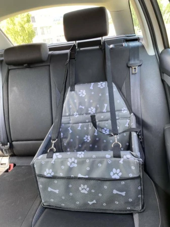 SIXTOL Košík na psa do auta CAR BASKET JERRY, 43 x 35 x 25 cm