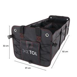 SIXTOL Organizér do kufru auta CAR COMPACT 19 PRO, 19 přihrádek, skládací