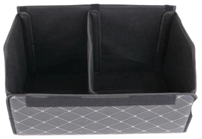 SIXTOL Organizér do kufru auta CAR COMPACT ELEGANT L, 2 přihrádky, skládací, s víkem