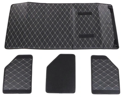 SIXTOL Organizér do kufru auta CAR COMPACT ELEGANT L, 2 přihrádky, skládací, s víkem