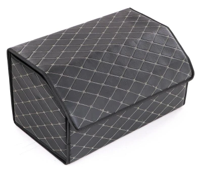 SIXTOL Organizér do kufru auta CAR COMPACT ELEGANT L, 2 přihrádky, skládací, s víkem SIXTOL Organizér do kufru auta CAR COMPACT ELEGANT L, 2 přihrádky, skládací, s víkem