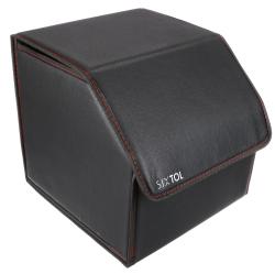 SIXTOL Organizér do kufru auta CAR COMPACT LEATHER S, 1 přihrádka, skládací, s víkem