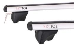 SIXTOL Příčný nosník se zámkem hliníkový ROOF RACK FIX PRO, 120cm, nosnost 90kg