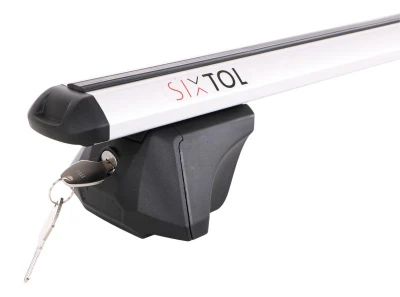 SIXTOL Příčný nosník se zámkem hliníkový ROOF RACK FIX PRO, 120cm, nosnost 90kg