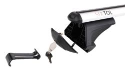 SIXTOL Příčný nosník se zámkem hliníkový ROOF RACK IN PRO, 120cm, nosnost 90kg