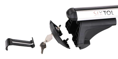 SIXTOL Příčný nosník se zámkem hliníkový ROOF RACK IN PRO, 120cm, nosnost 90kg