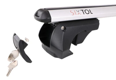 SIXTOL Příčný nosník se zámkem hliníkový ROOF RACK PRO 120cm, nosnost 90kg